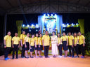 ร่วมพิธีถวายพานพุ่มราชสักการะและจุดเทียนชัยถวายพระพร